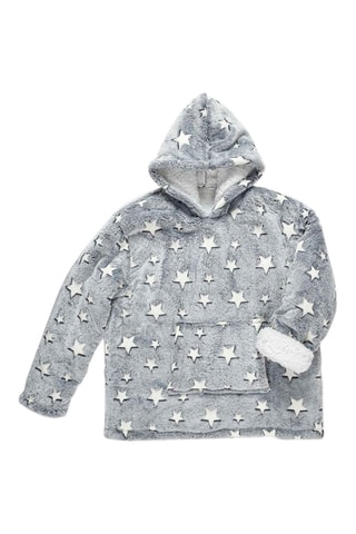 Sweat à capuche phosphorescent - Gris