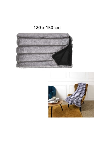 Plaid - Gris - 120 x 150 cm