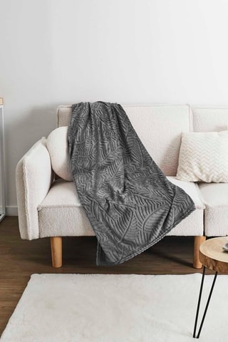 Plaid - Gris foncé - 120 x 1 x 150 cm