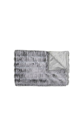 Plaid imitation fourrure Opulence - 140 x 200 cm - Gris foncé