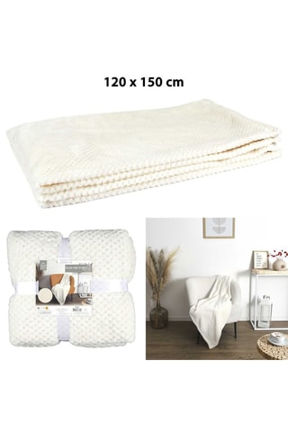 Plaid - Beige - 120 x 150 cm