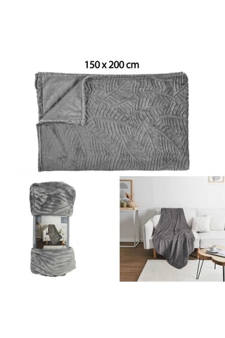 Plaid - Gris - 150 x 200 cm