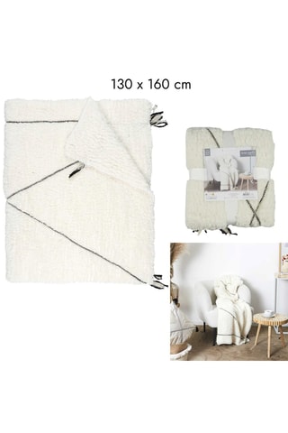 Plaid - Blanc - 130 x 160 cm
