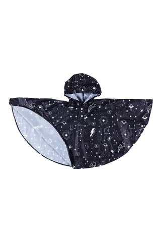 Cape de pluie à capuche - Bleu marine