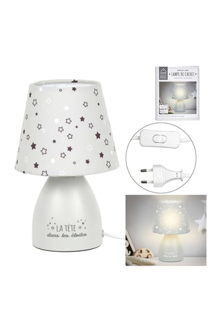 Lampe à poser - Gris et blanc