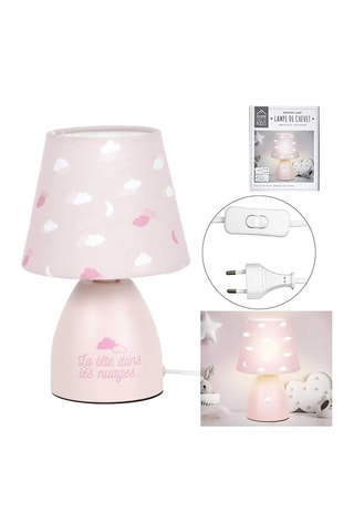 Lampe à poser - Rose et blanc