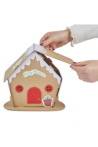 Maison de Noël à construire et décorer - Marron - Modèle aléatoire