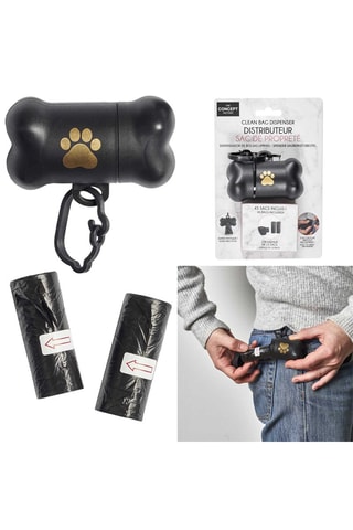 Distributeur sac de propreté - Noir