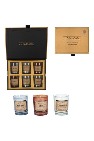 Coffret - 6 bougies parfumées