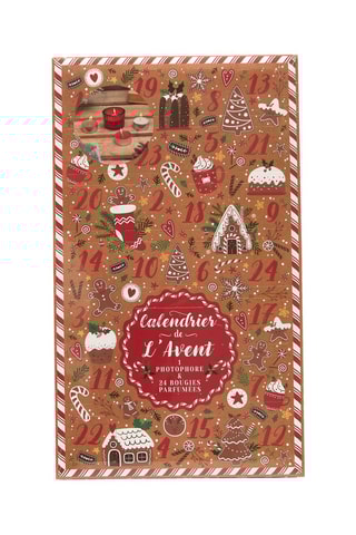 Coffret calendrier - 24 bougies parfumées