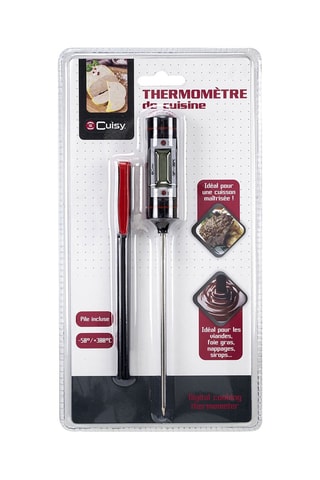 Thermomètre digital de cuisine en acier inoxydable
