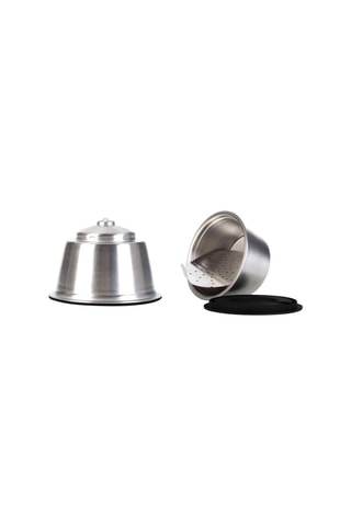 Capsule réutilisable compatible Dolce Gusto® en acier inoxydable - Argenté