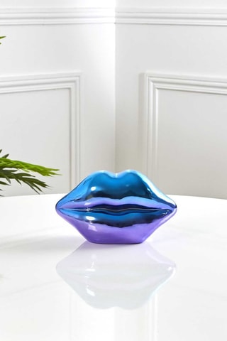 Statue bouche en céramique - 20 cm