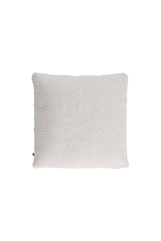 Coussin déhoussable boucle - 
Crème - 40 x 40 cm