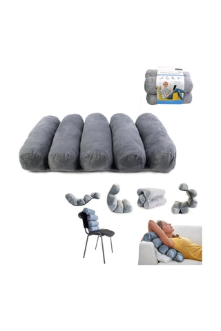 Coussin de relaxation - Gris - 38 x 9 x53 cm