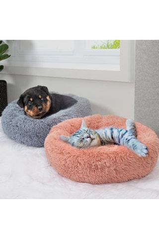 Coussin-lit pour chat - Gris - 60 cm