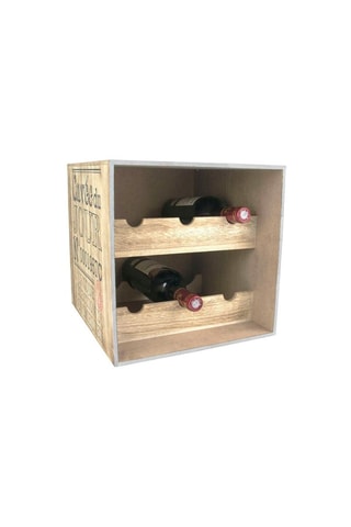 Cave à vin en bois - 30 x 33,5 x 30 cm - Modèle aléatoire