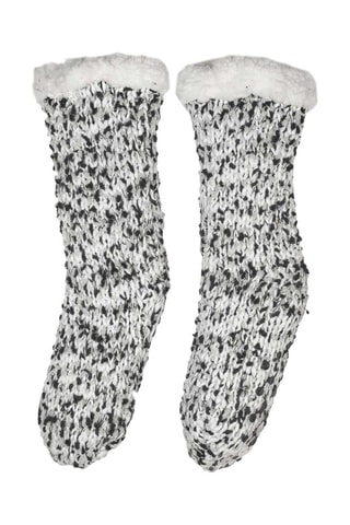 Chaussettes Sherpa - Blanc et noir