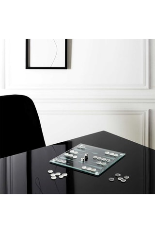 Jeu de backgammon en verre