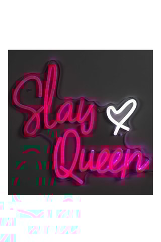 Décoration murale LED connectée - Rose et blanc