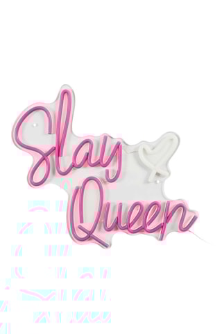 Décoration murale LED connectée - Rose et blanc