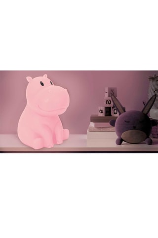Lampe veilleuse hippopotame LED - Gris