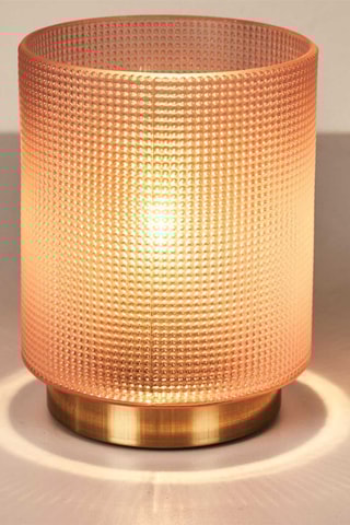 Lampe à poser - Rose et doré