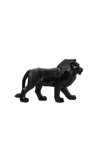 Sculpture lion origami - Noir - 33 cm