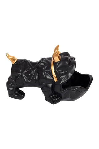 Sculpture Bulldog - Noir et doré