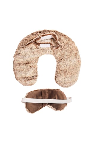 Tour de cou et masque micro-ondable - Gris