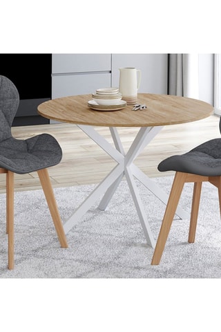 2 chaises Gladys - Structure en bois - Pieds en hévéa - 50 x 48 x 79 cm