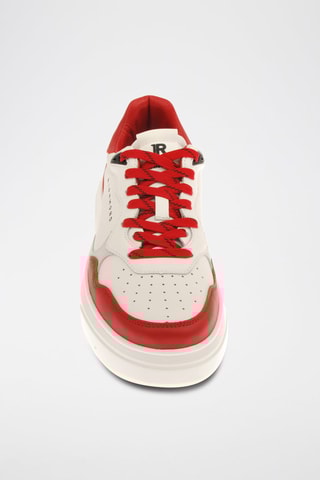 Sneakers en cuir - Rouge et blanc