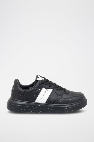 Sneakers de couro - Preto e branco