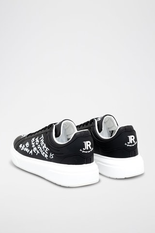 Sneakers de couro - Preto e branco