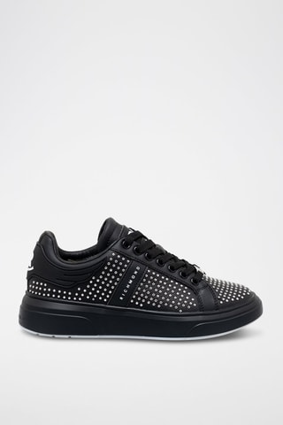 Sneakers de couro - Preto