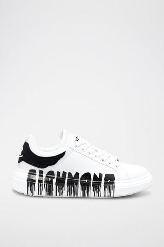 Sneakers en cuir - Blanc et noir