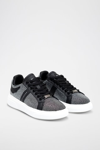 Sneakers en nubuck - Noir et blanc