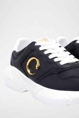 Sapatilhas em couro - Preto e branco