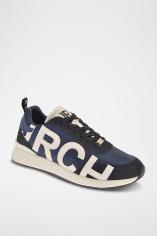 Sneakers en nubuck - Bleu marine