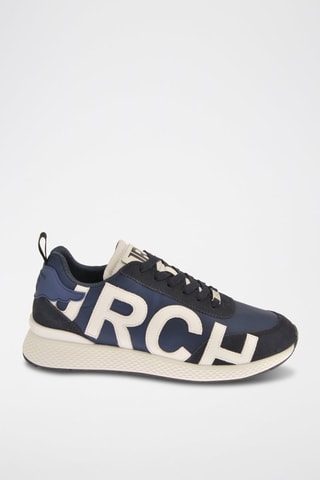Sneakers en nubuck - Bleu marine
