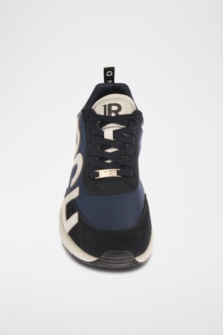 Sneakers en nubuck - Bleu marine