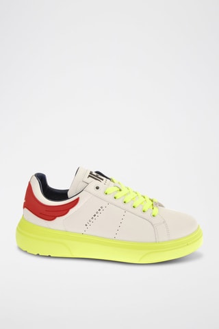 Sneakers en cuir - Blanc et noir