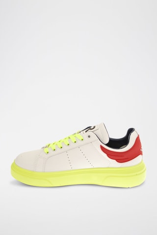 Sneakers en cuir - Blanc et noir