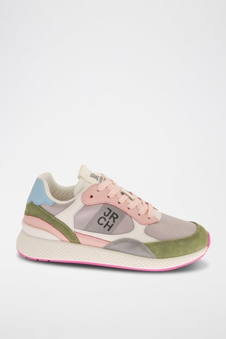 Sneakers en nubuck - Vert