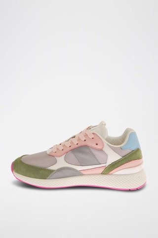 Sneakers en nubuck - Vert