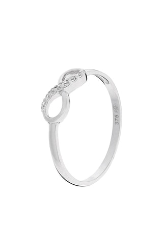 Bague Infinity Or blanc