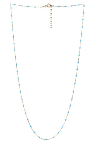 Collier email Or Turquoise - Or jaune