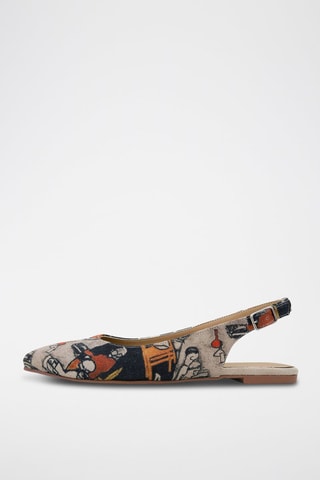 Ballerines cuir vegan  Supper - Multicolore