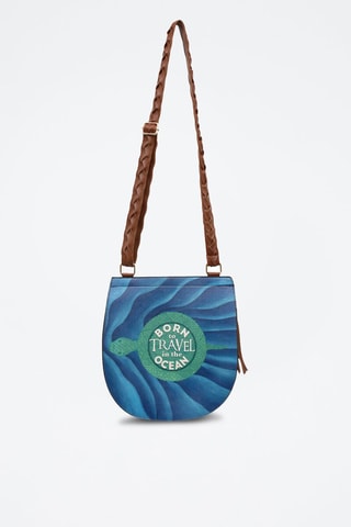 Sac bandoulière Born to Travel in the Ocean  - Multicolore