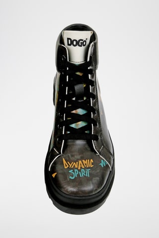 Bottines en cuir vegan Andriana - Multicolore